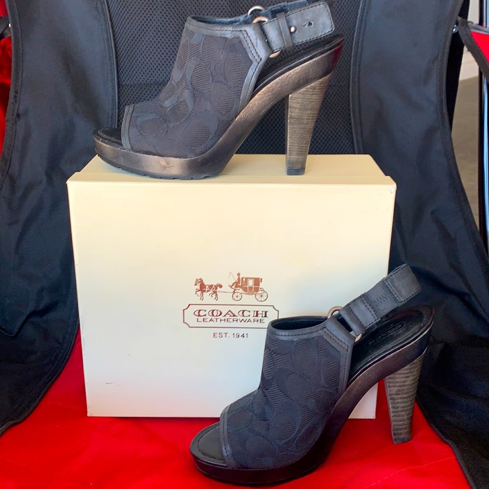 Coach sling backs